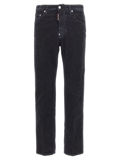 Dsquared² Blue Cotton Casual Pants