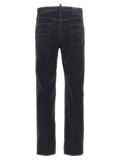 Dsquared² Blue Cotton Casual Pants