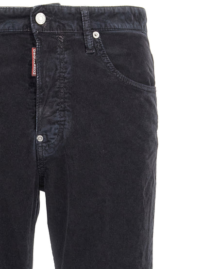 Dsquared² Blue Cotton Casual Pants