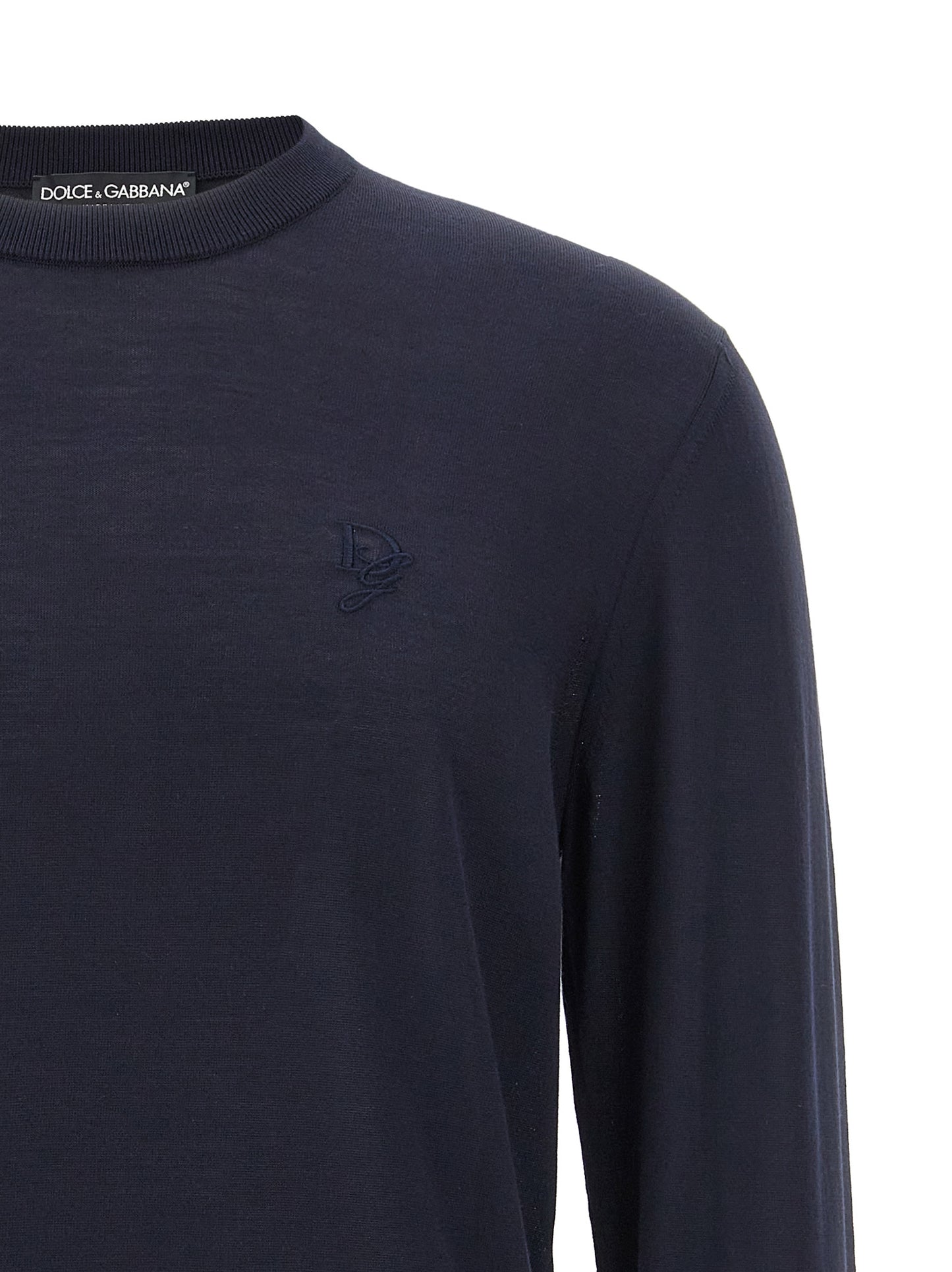 Dolce & Gabbana Blue Silk Cardigan