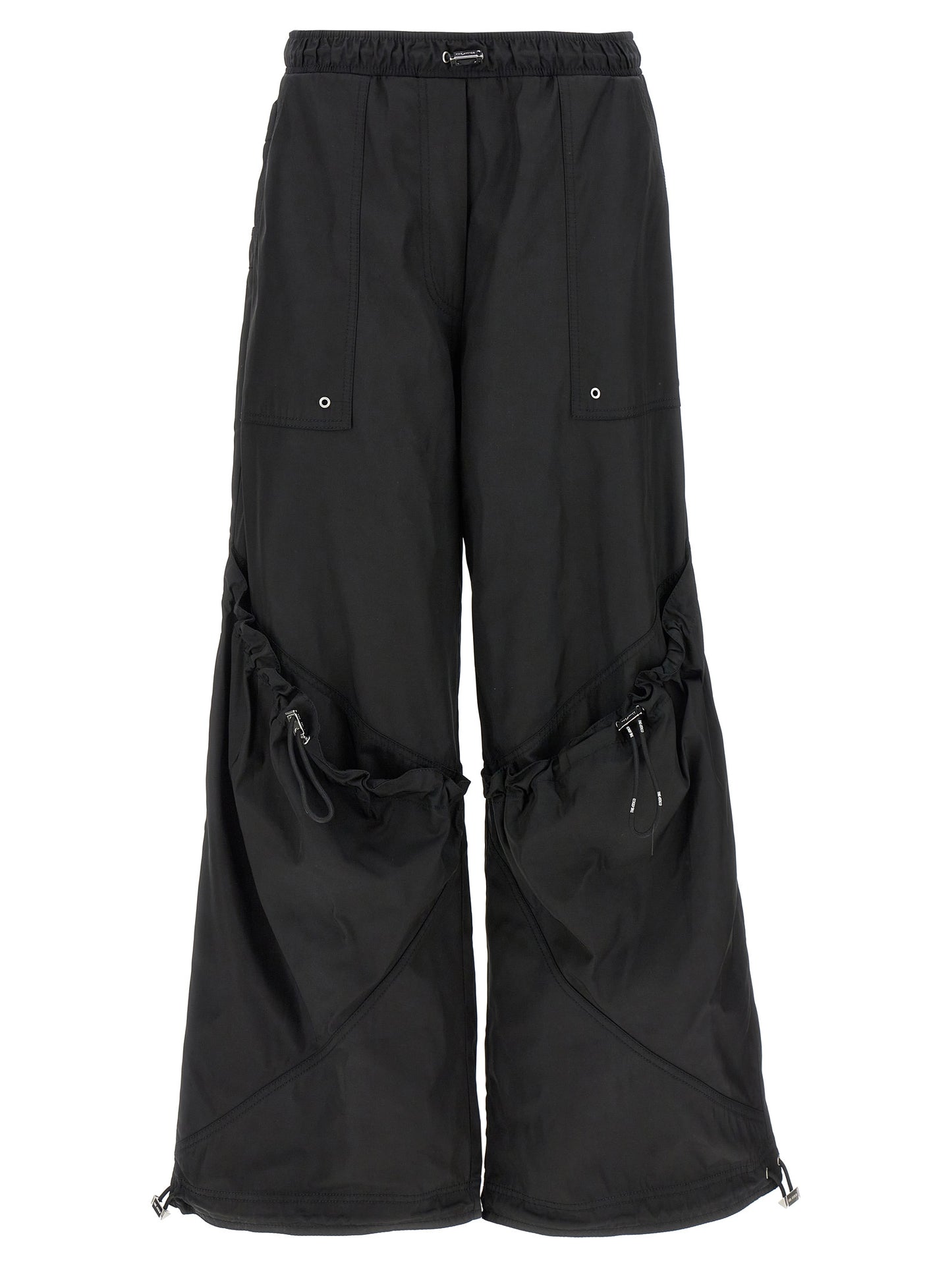 The Attico Black Polyester Casual Pants