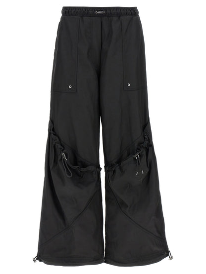 The Attico Black Polyester Casual Pants