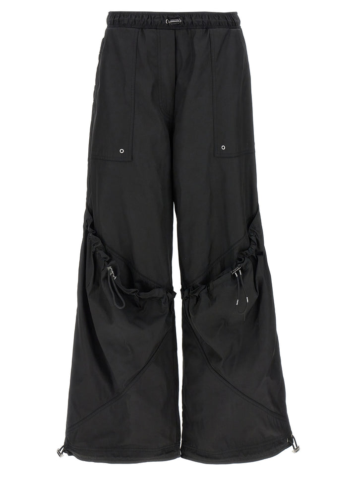 The Attico Black Polyester Casual Pants