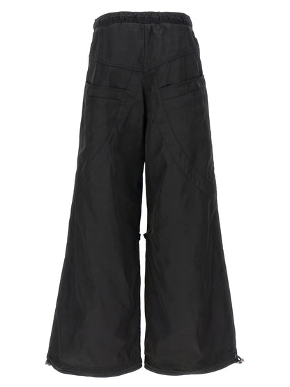 The Attico Black Polyester Casual Pants