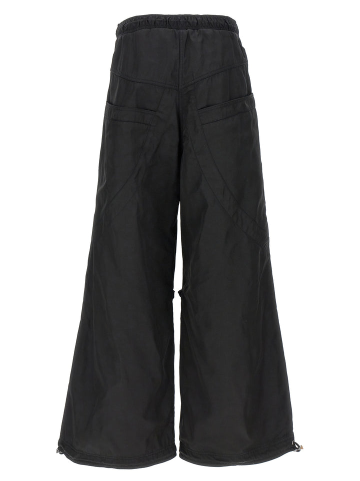 The Attico Black Polyester Casual Pants