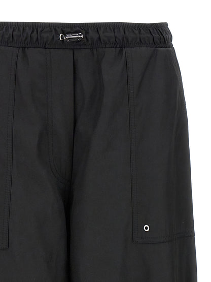The Attico Black Polyester Casual Pants