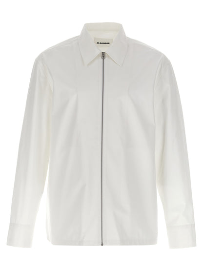 Jil Sander White Cotton Blouse