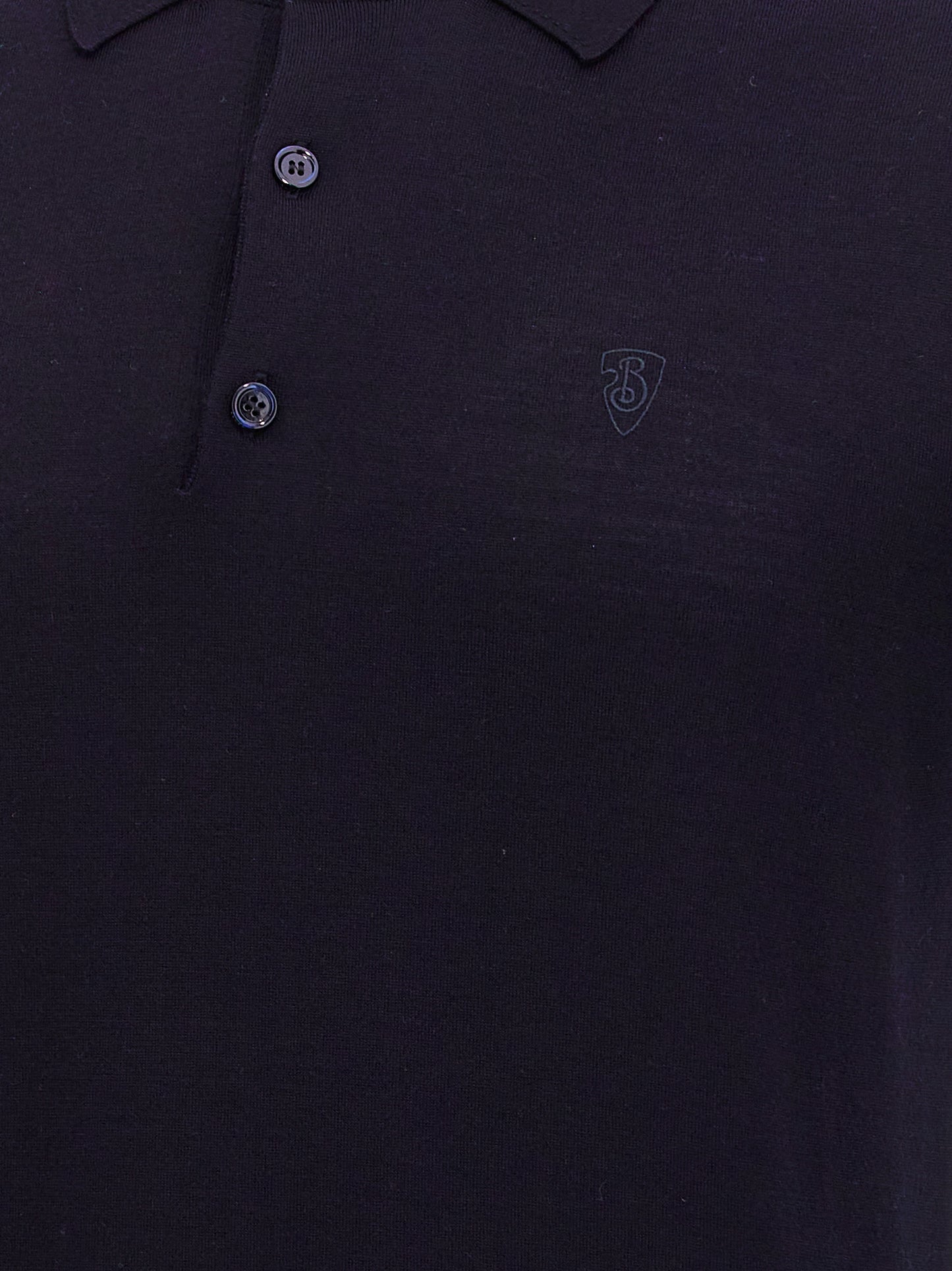 Burberry Blue Wool Polo Shirt