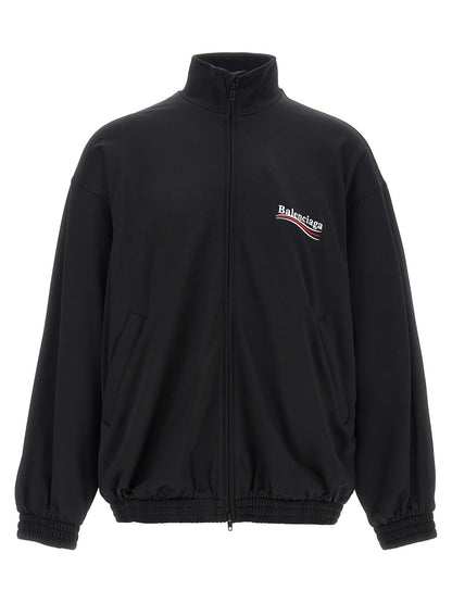 Balenciaga Black Polyamide Sweatshirt