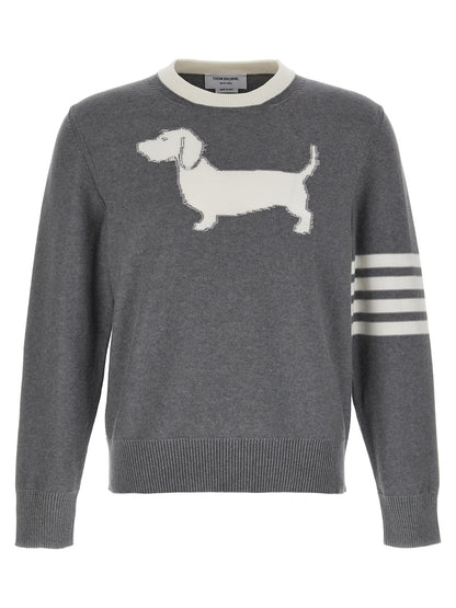 Thom Browne Gray Cotton Cardigan