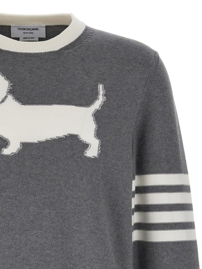 Thom Browne Gray Cotton Cardigan