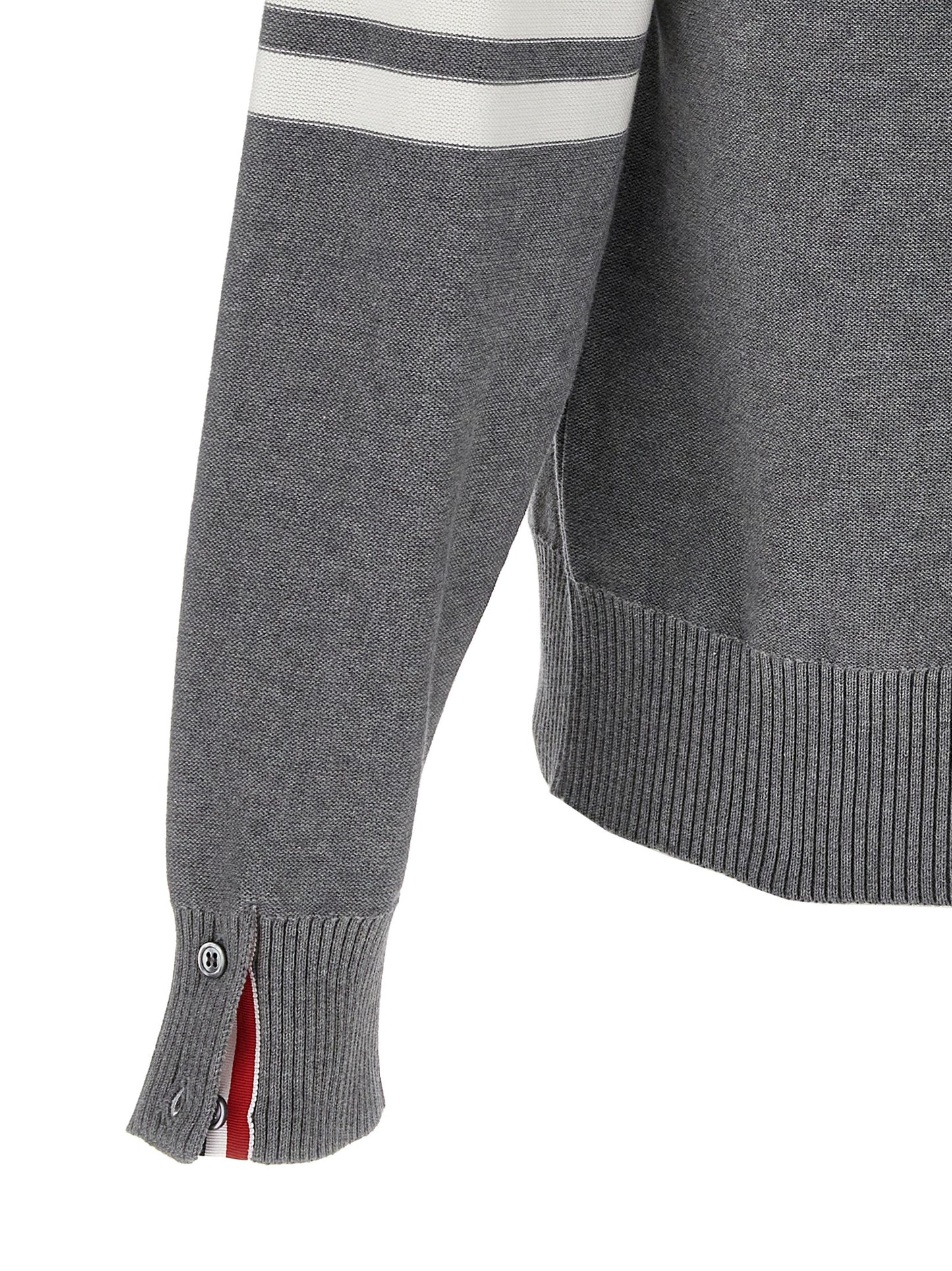 Thom Browne Gray Cotton Cardigan