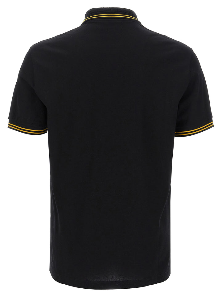 Versace Black Cotton Polo Shirt