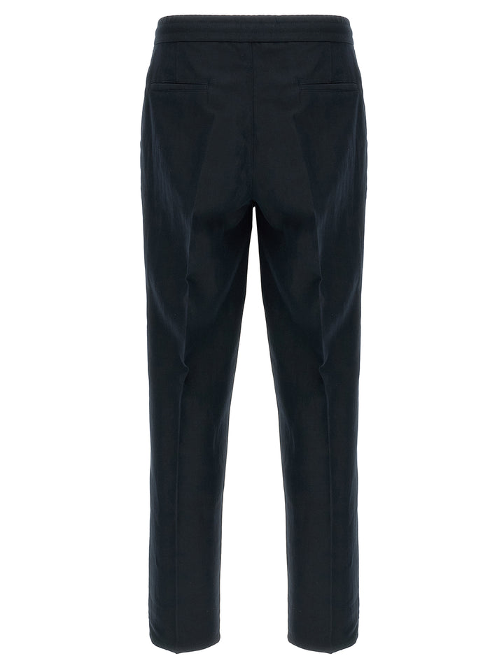 Brunello Cucinelli Blue Linen Casual Pants