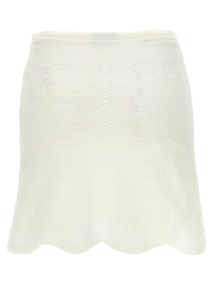 Tom Ford White Cotton Long Skirt