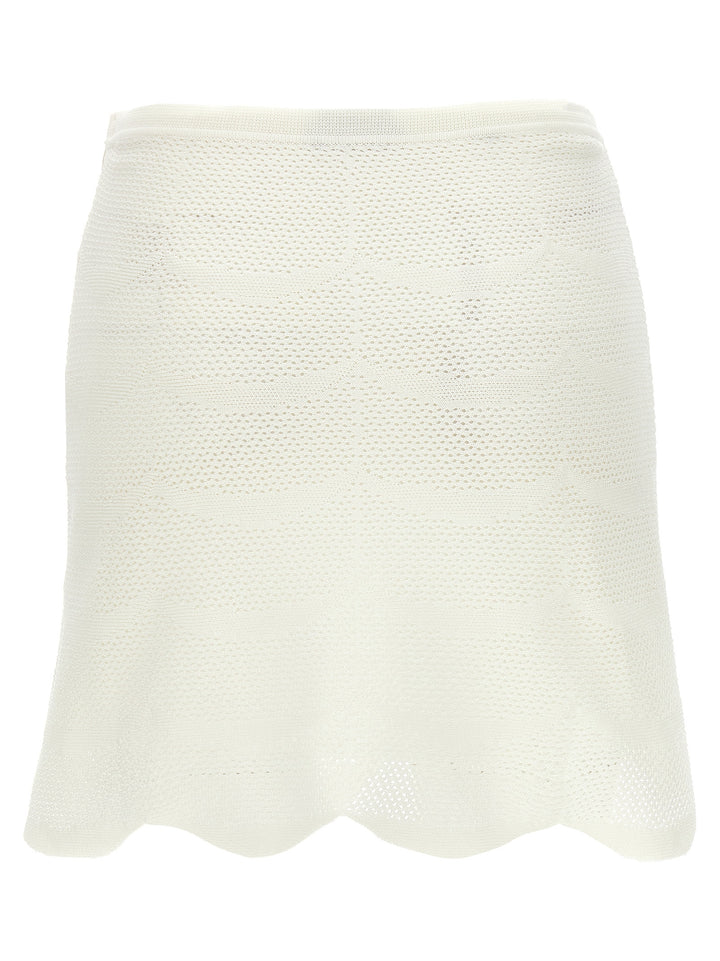 Tom Ford White Cotton Long Skirt