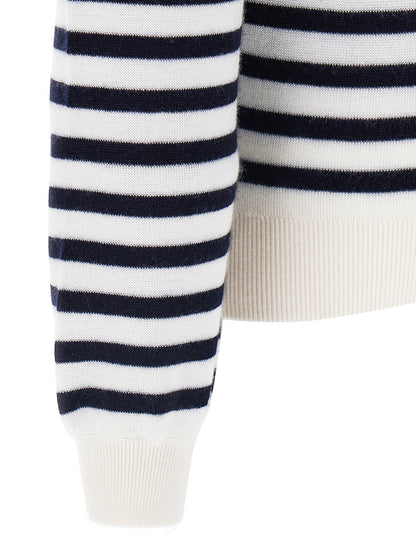 Khaite Bicolor Cashmere Cardigan