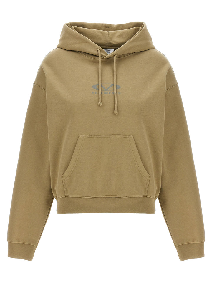 Vetements Beige Cotton Hoodie