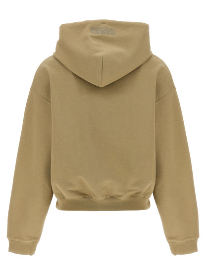 Vetements Beige Cotton Hoodie