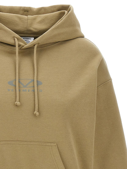 Vetements Beige Cotton Hoodie