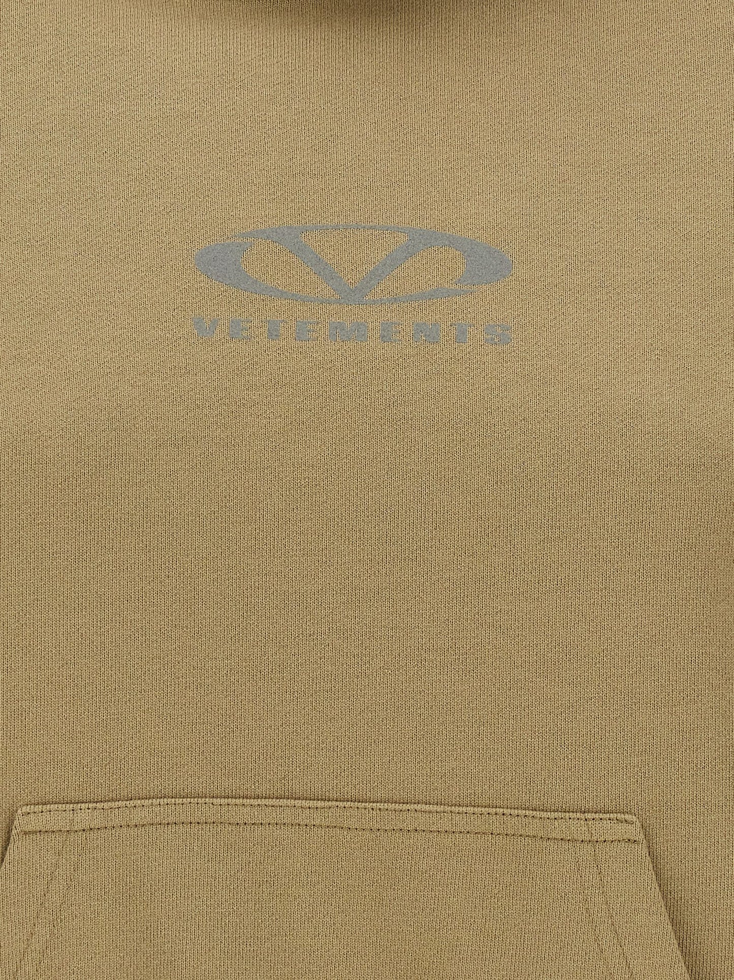 Vetements Beige Cotton Hoodie