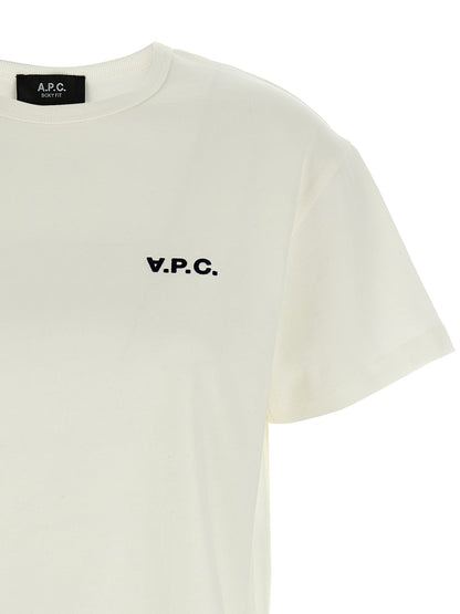 A.P.C. White Cotton T-Shirt