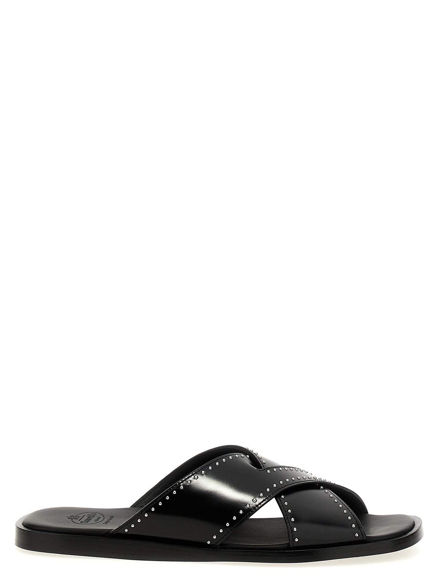 Church's Black Calf Leather Bos Taurus Slides