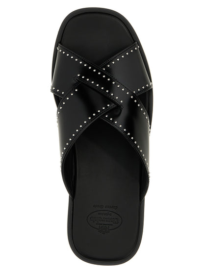 Church's Black Calf Leather Bos Taurus Slides