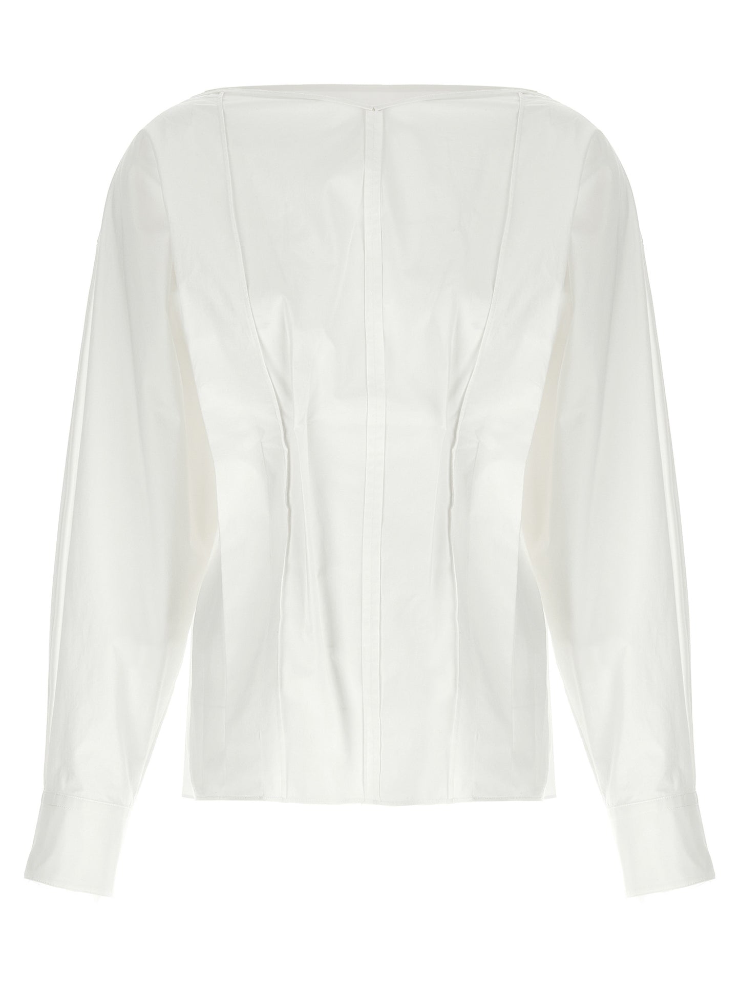 Khaite White Cotton Blouse
