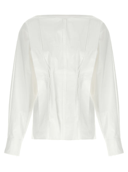 Khaite White Cotton Blouse