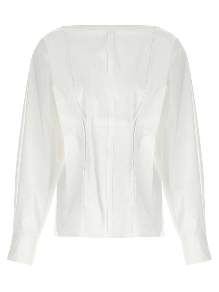 Khaite White Cotton Blouse