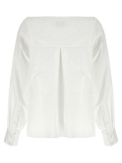 Khaite White Cotton Blouse