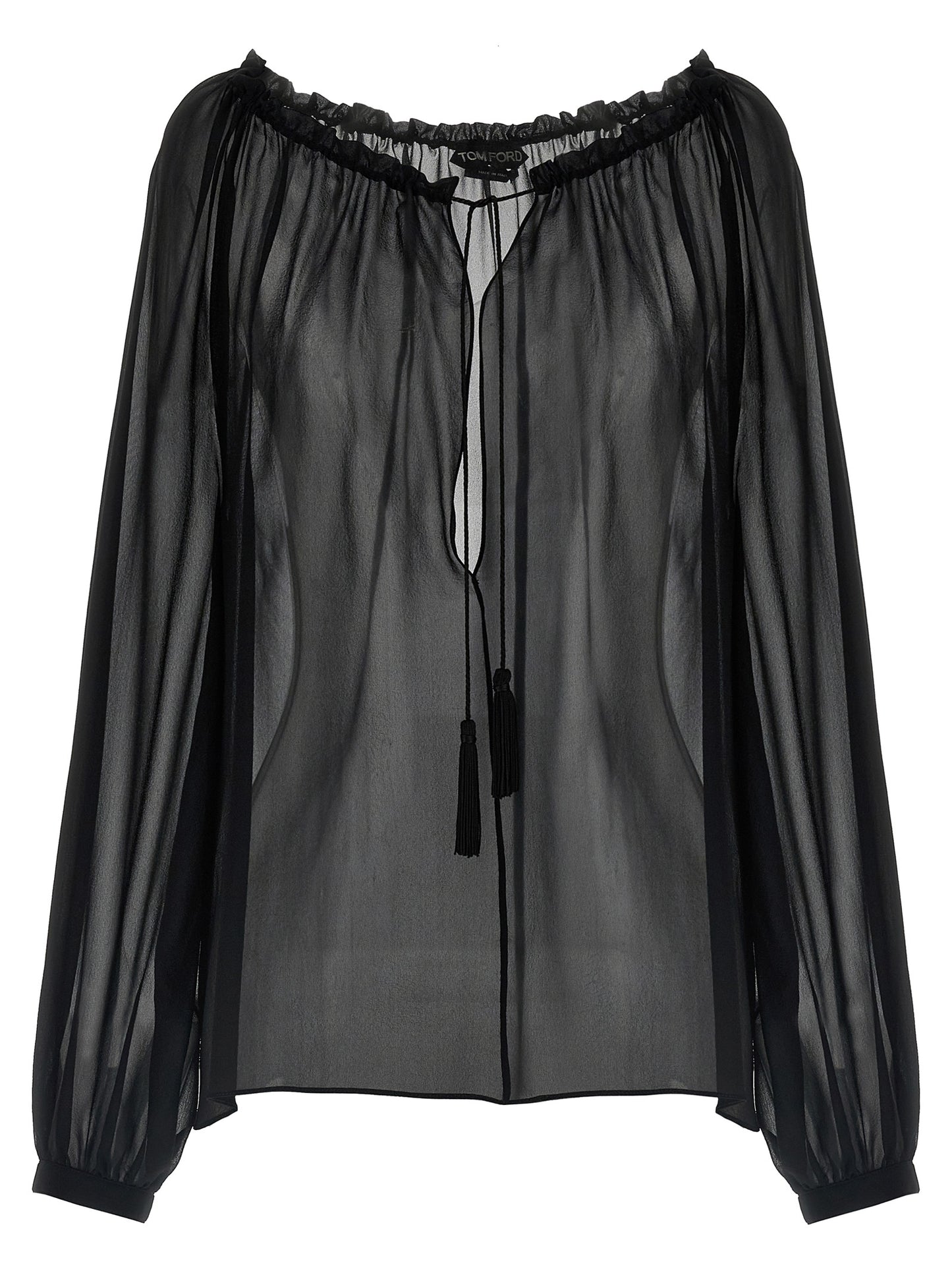 Tom Ford Black Silk Blouse