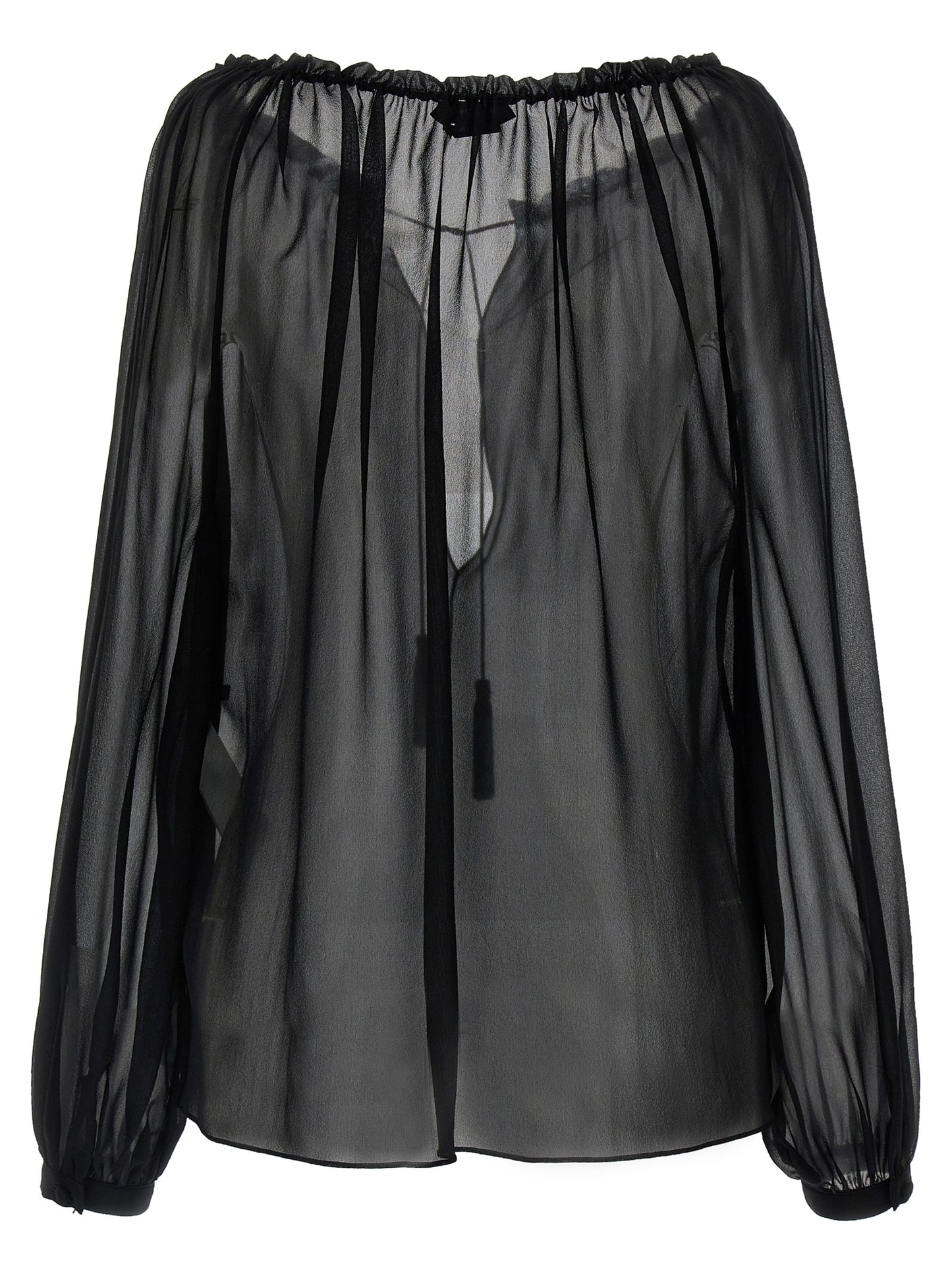 Tom Ford Black Silk Blouse