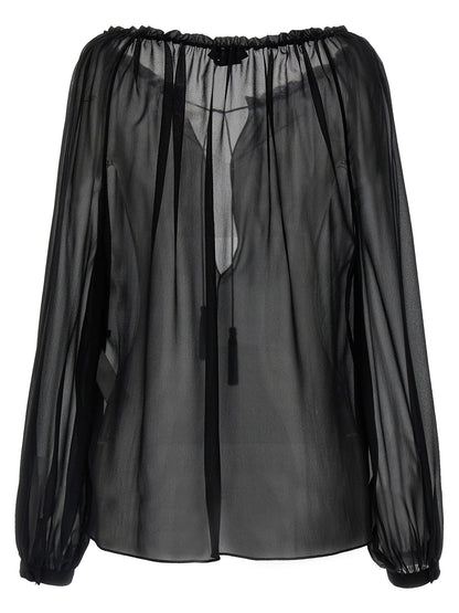 Tom Ford Black Silk Blouse
