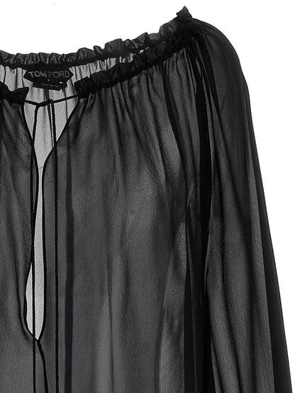 Tom Ford Black Silk Blouse