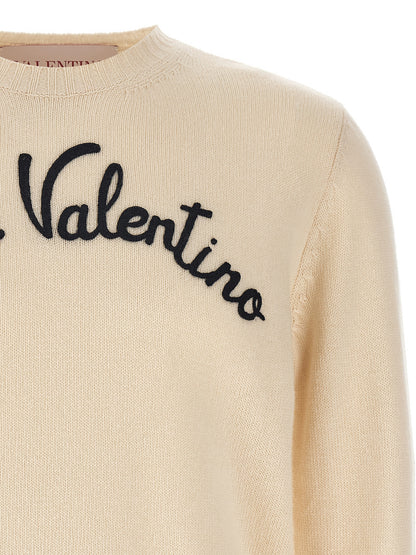 Valentino Garavani Beige Virgin Wool Cardigan