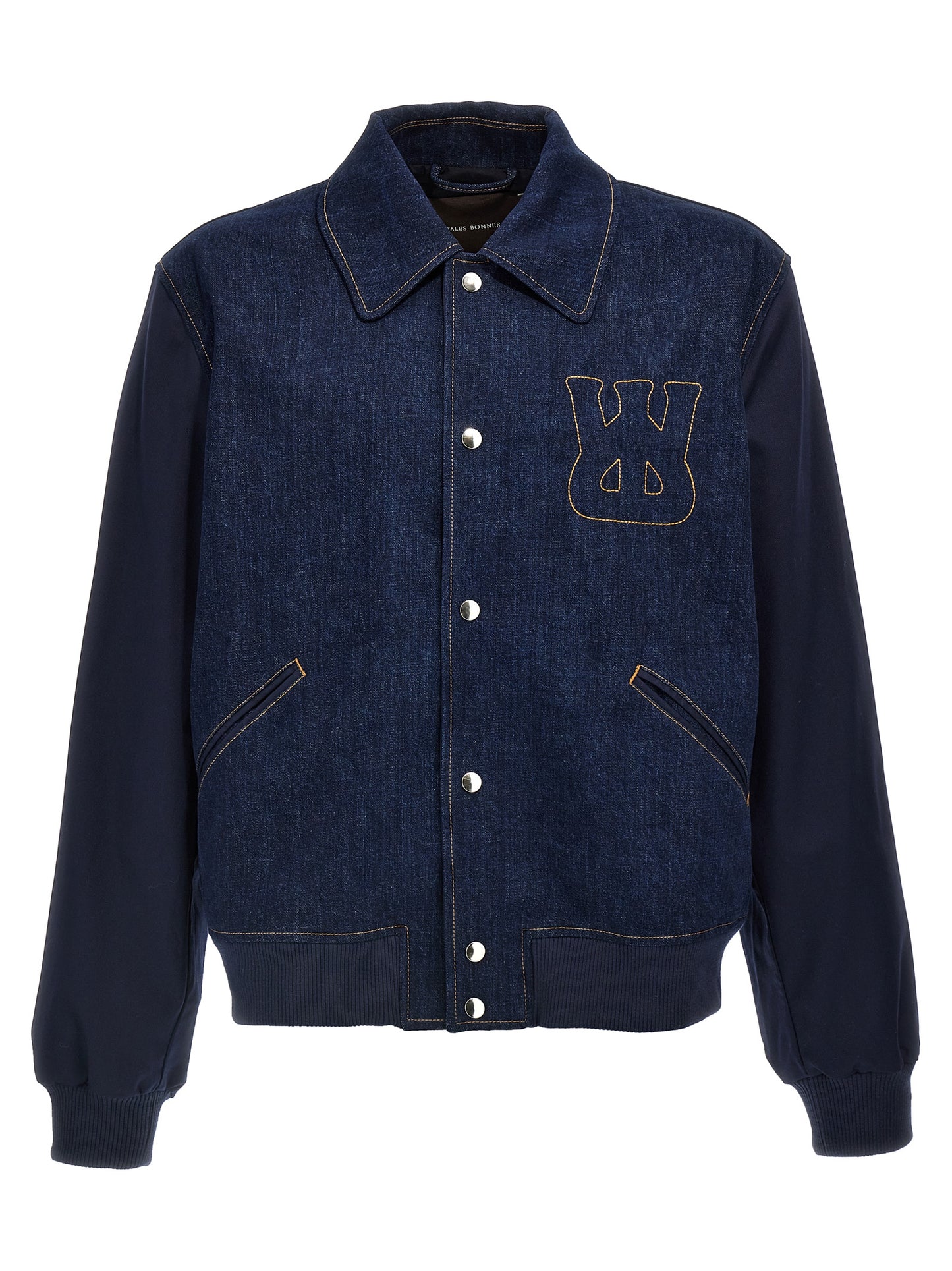 WALES BONNER Blue Cotton Denim Jacket