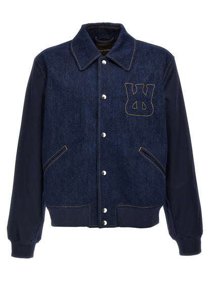 WALES BONNER Blue Cotton Denim Jacket