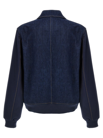 WALES BONNER Blue Cotton Denim Jacket