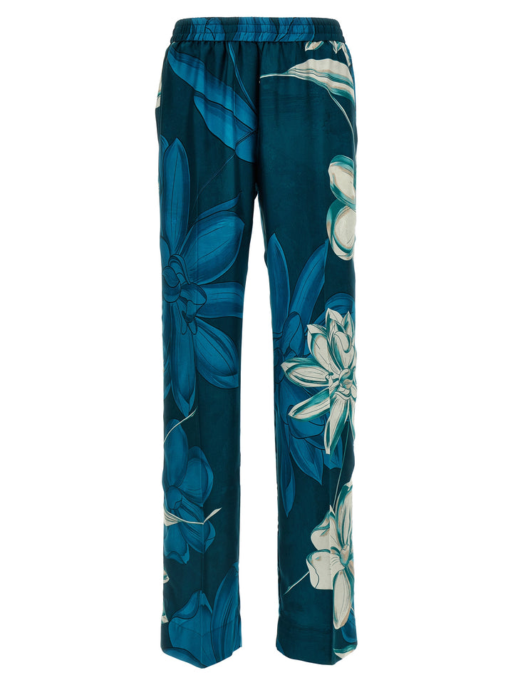 F.R.S. - FOR RESTLESS SLEEPERS Multicolor Silk Casual Pants