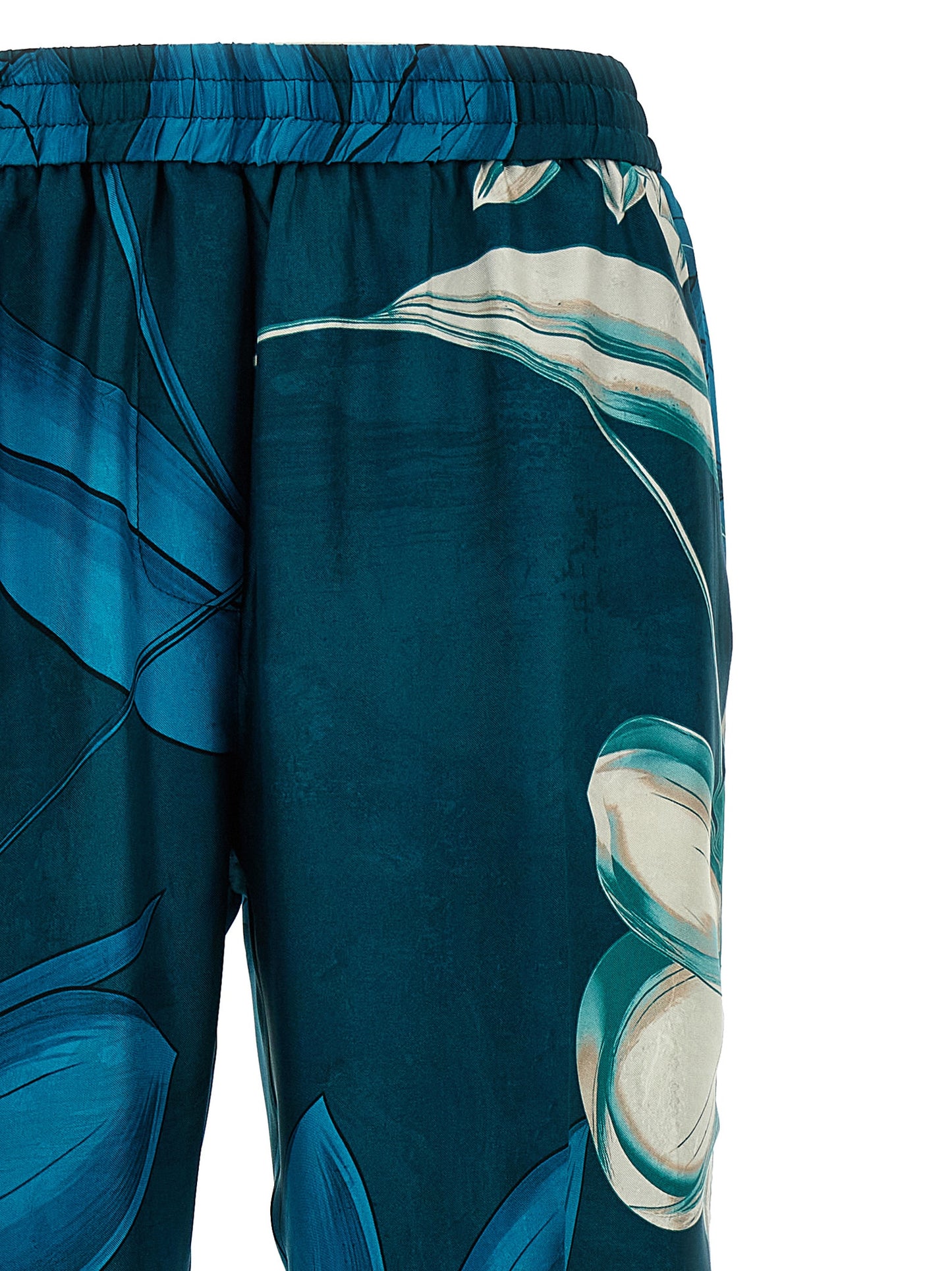 F.R.S. - FOR RESTLESS SLEEPERS Multicolor Silk Casual Pants