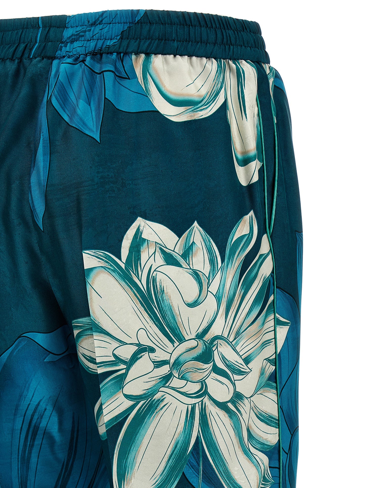 F.R.S. - FOR RESTLESS SLEEPERS Multicolor Silk Casual Pants