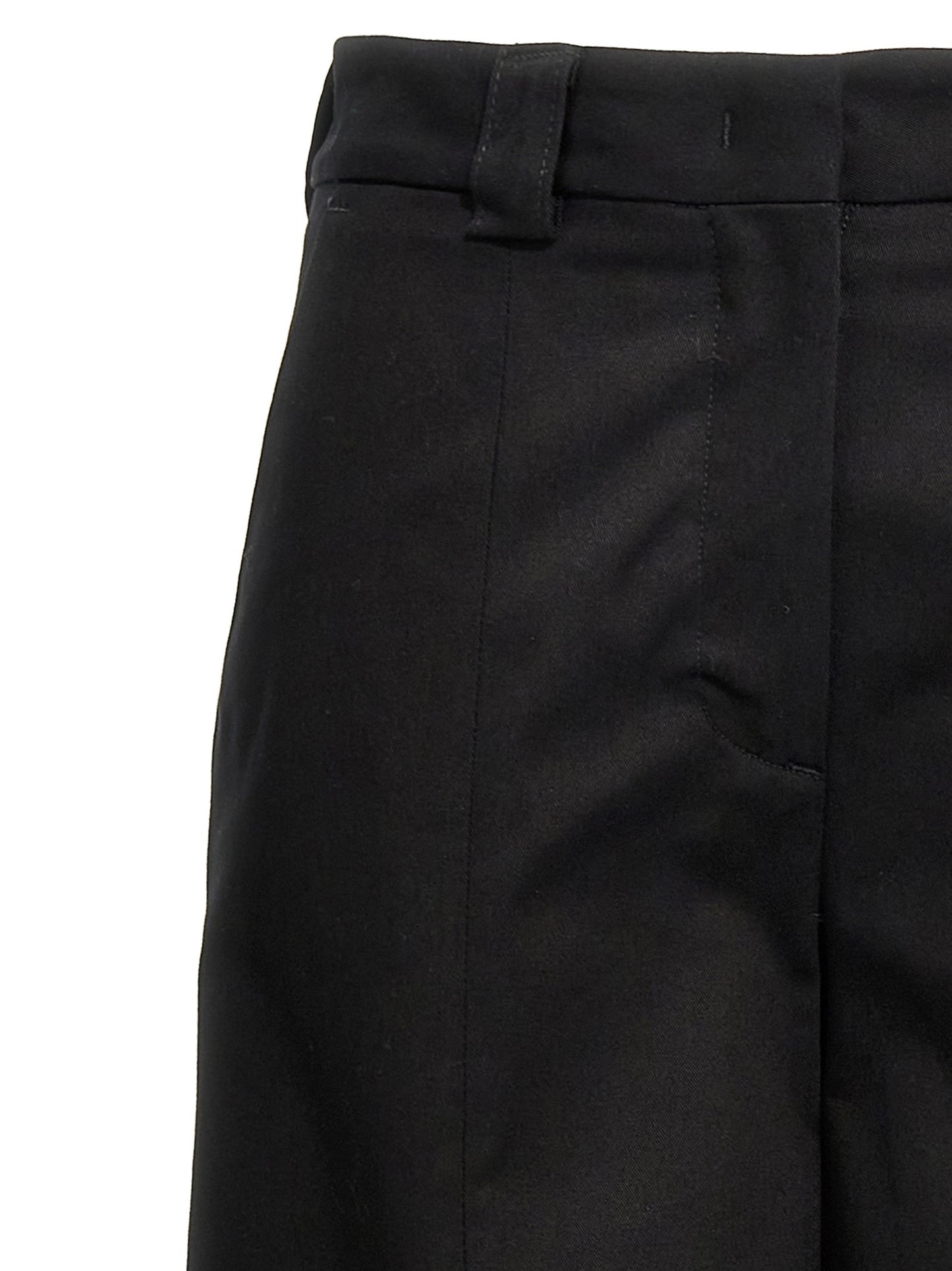 THELATEST Black Cotton Casual Pants