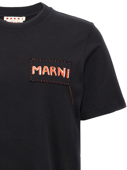 Marni Black Cotton T-Shirt