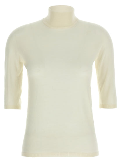 Max Mara White Virgin Wool Cardigan