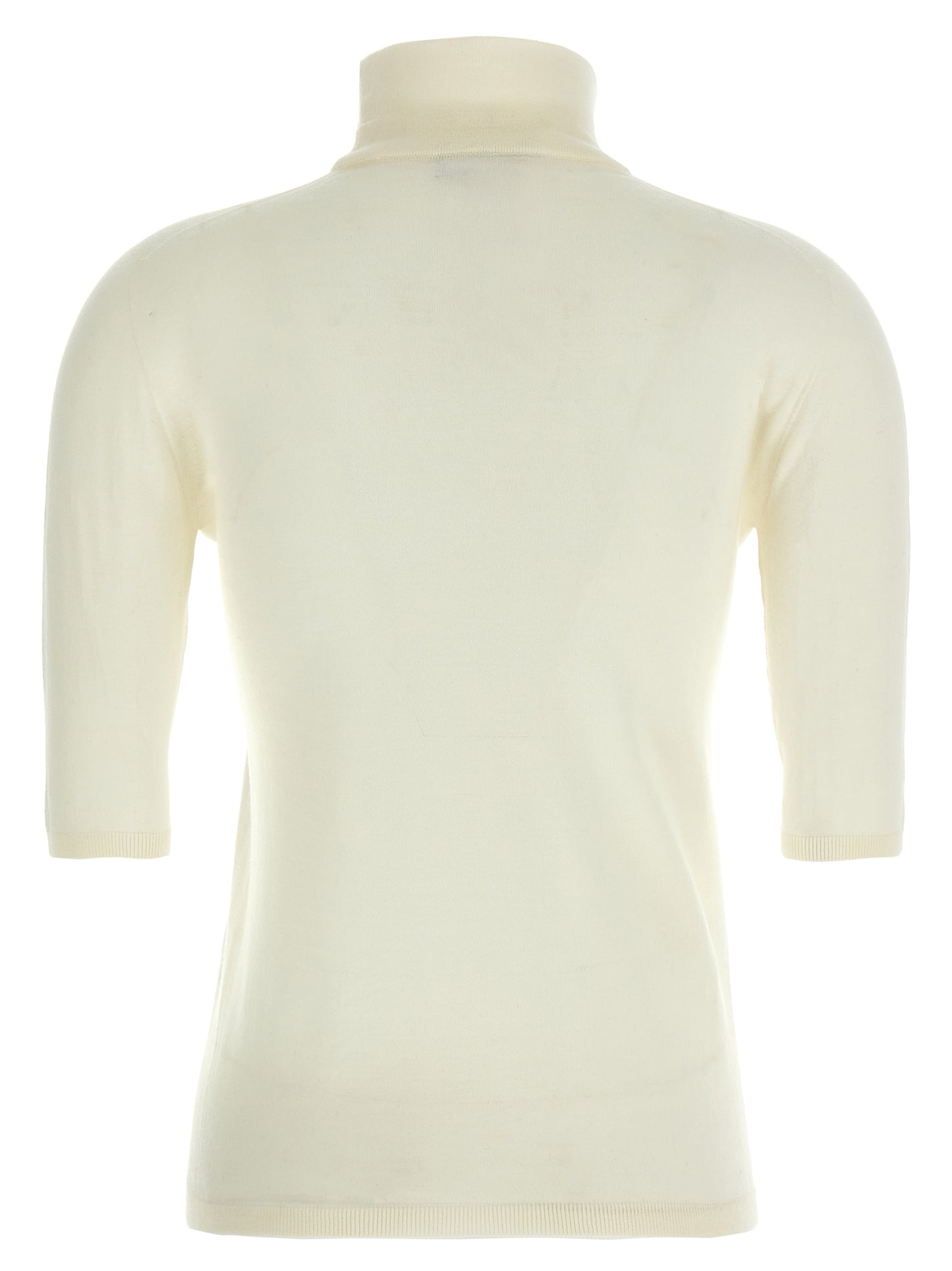 Max Mara White Virgin Wool Cardigan