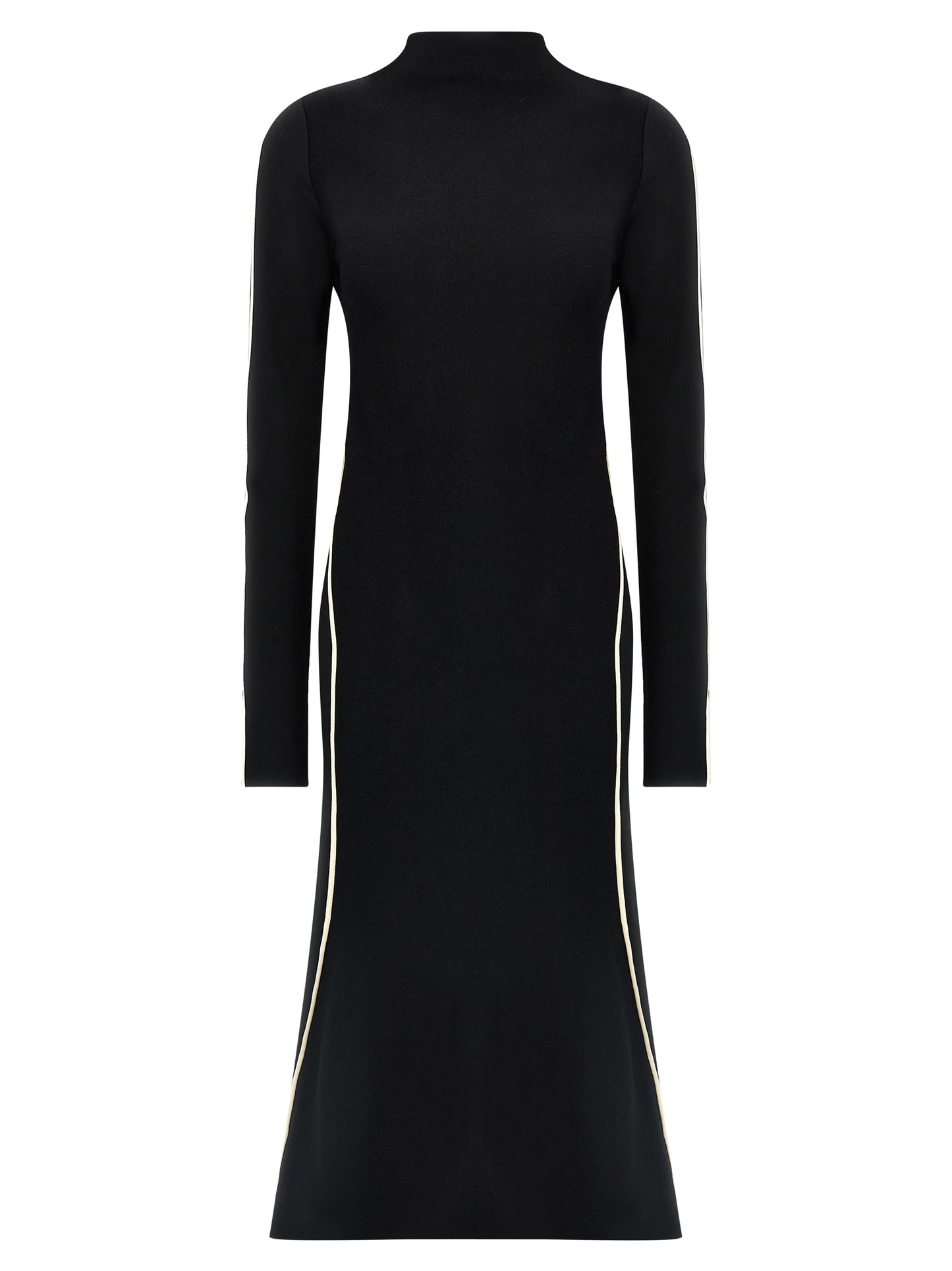 Sportmax Bicolor Viscose Midi Dress