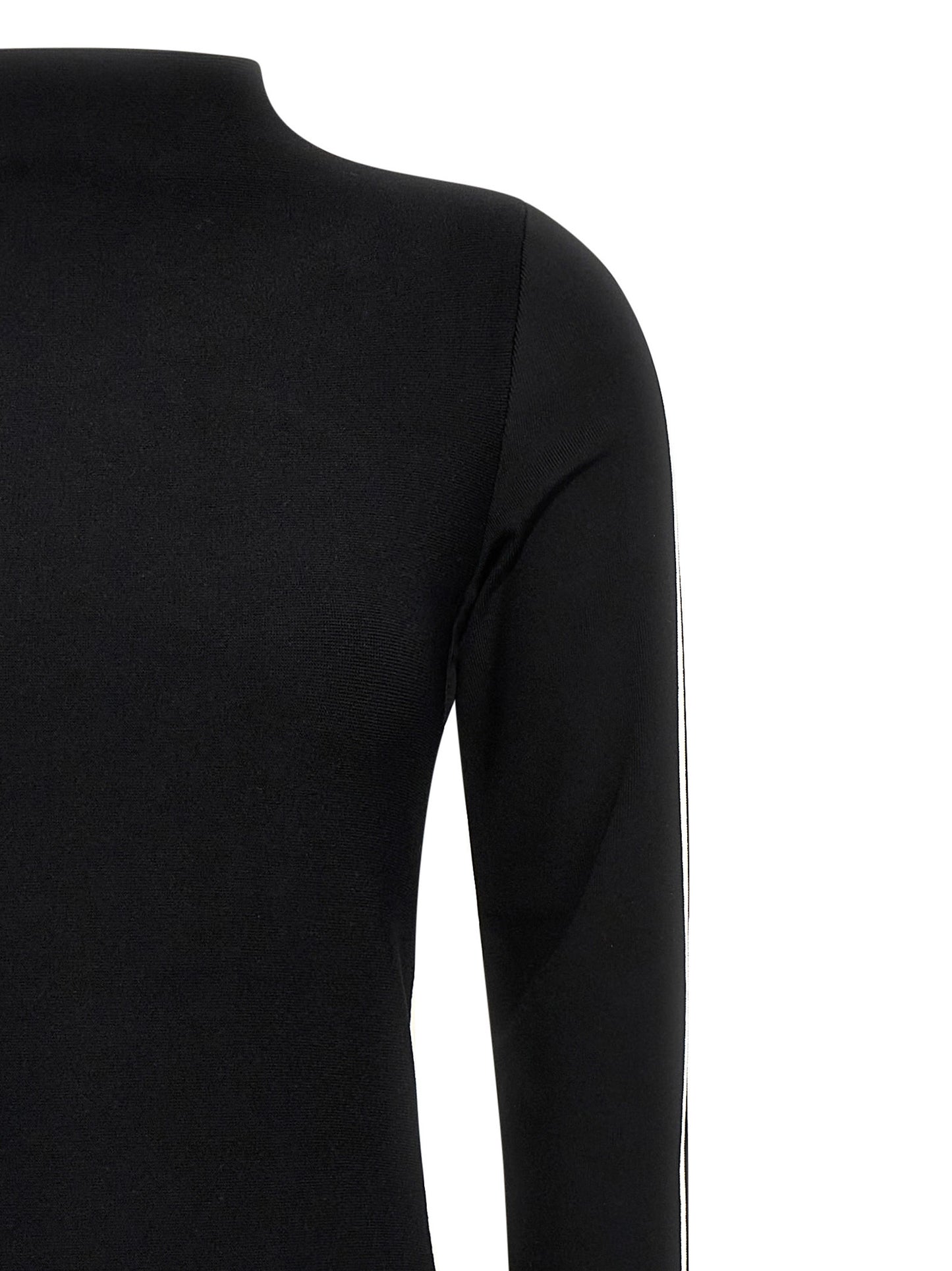 Sportmax Bicolor Viscose Midi Dress