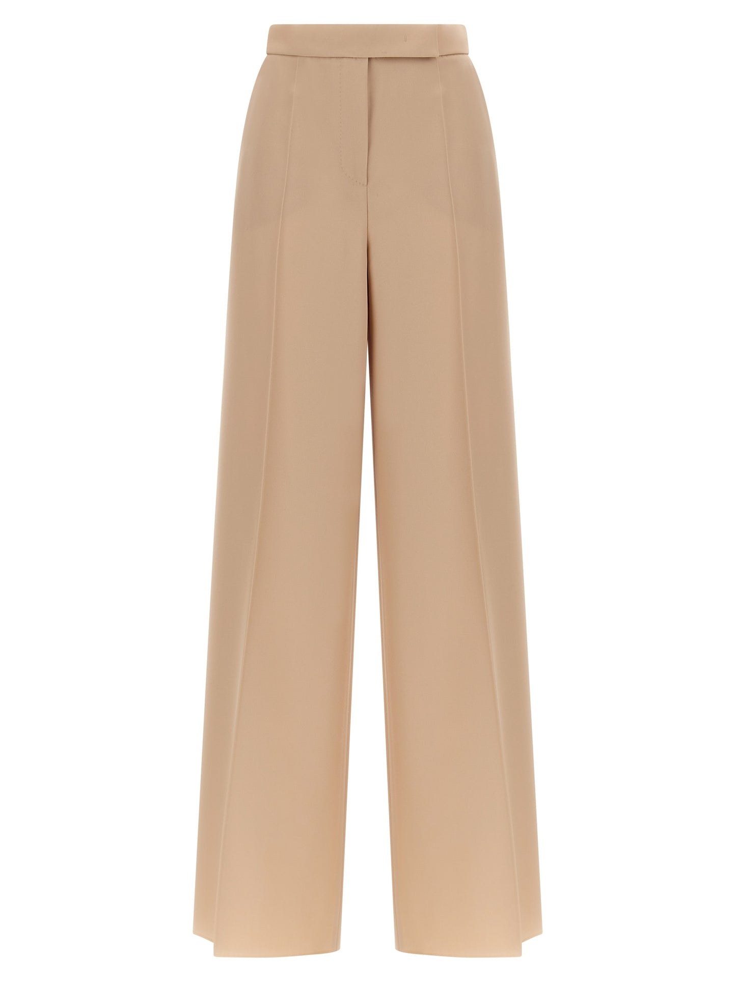 Max Mara Beige Virgin Wool Casual Pants